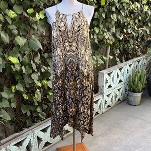 INC Chic Sleeveless Snake Print Dress XXL